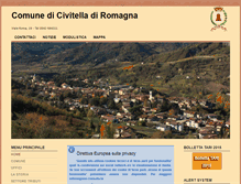 Tablet Screenshot of comune.civitella-di-romagna.fc.it